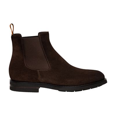 Santoni Suede chelsea boot