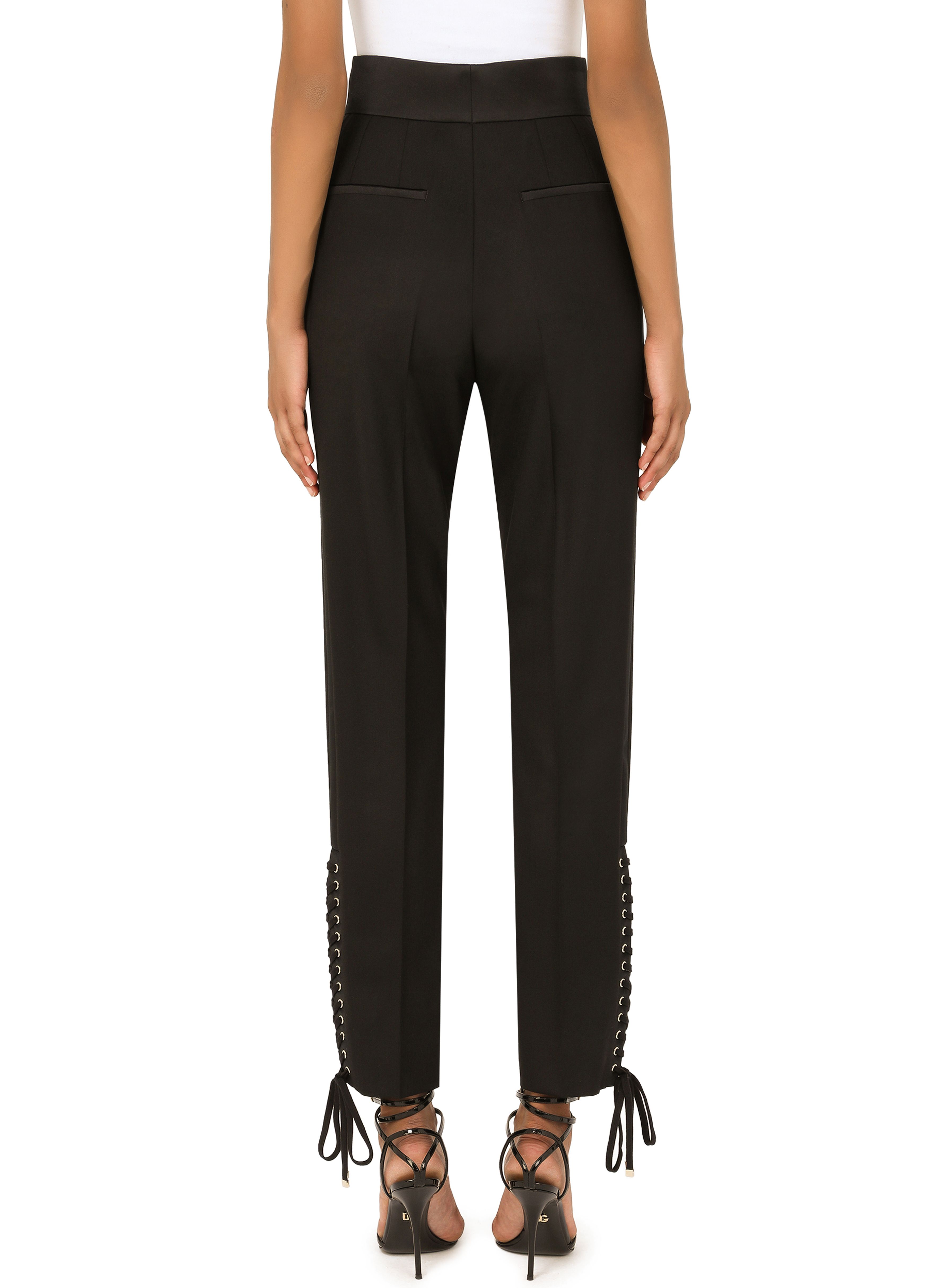 Dolce & Gabbana Twill pants with lacing