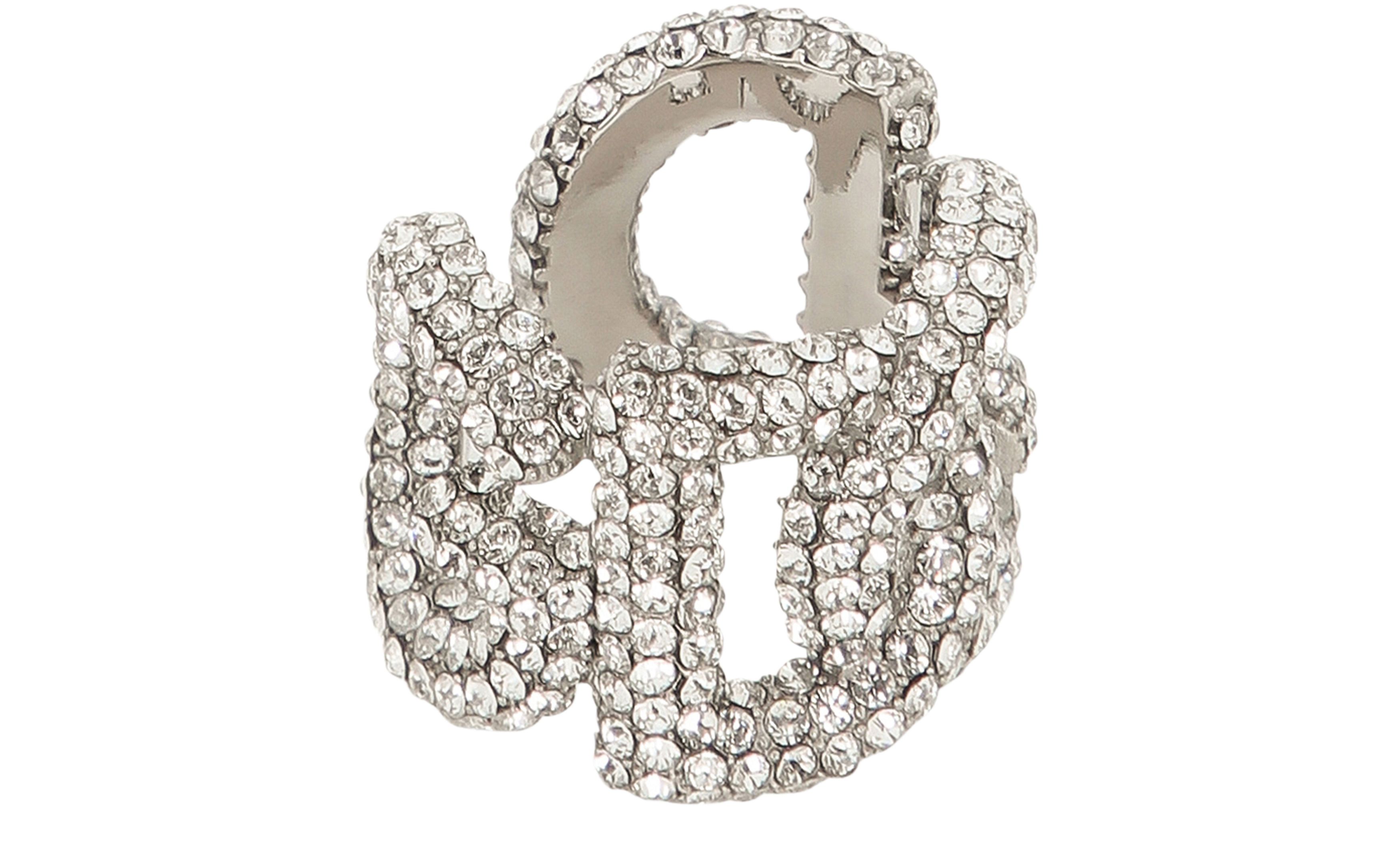 Dolce & Gabbana Rhinestone ring with DG logo