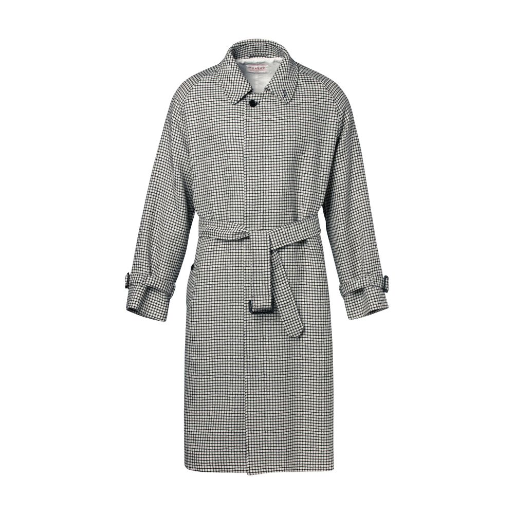  Wool long coat with belt