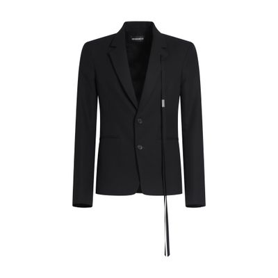 Ann Demeulemeester Serge fitted tailored jacket cotton twill