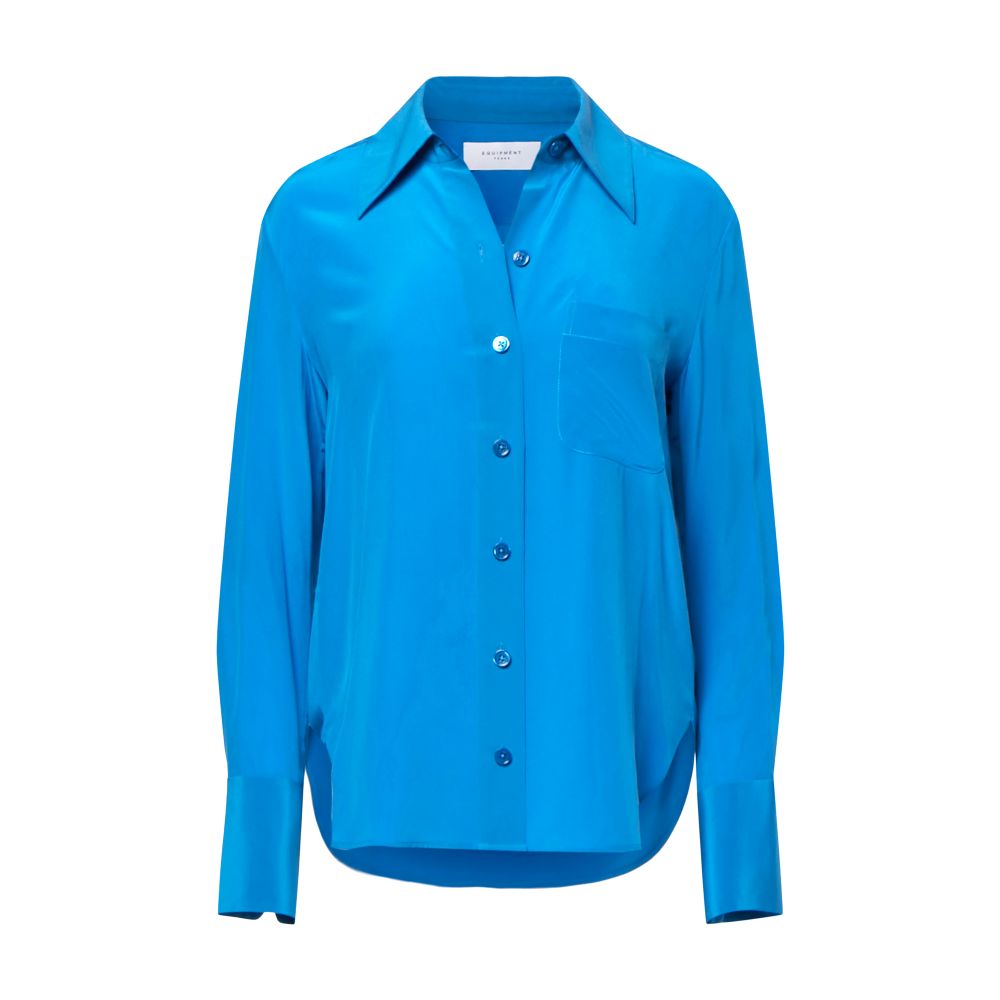 Equipment Quinne long sleeve silk shirt