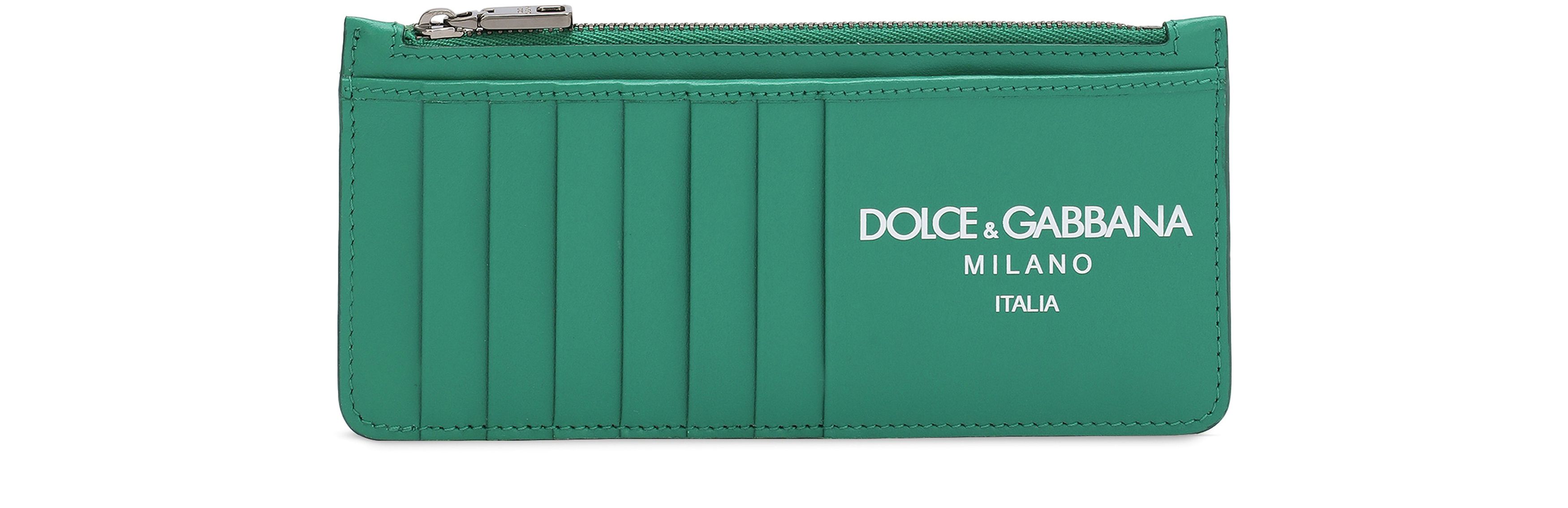 Dolce & Gabbana Calfskin card holder with logo