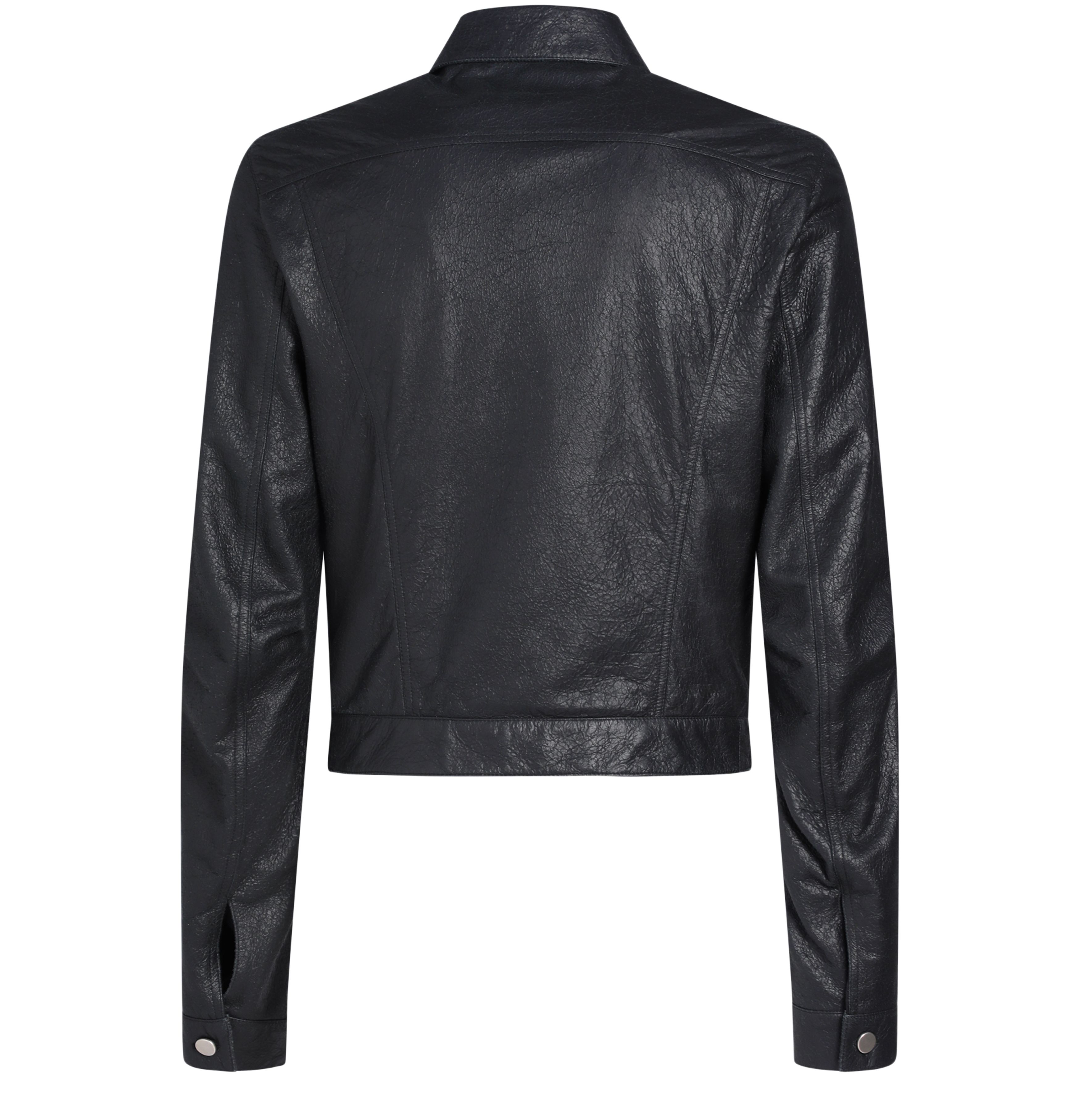 Ann Demeulemeester Terus 5-pockets fitted blouson crackle leather