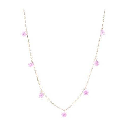 Persée Necklace 7 sapphires roses