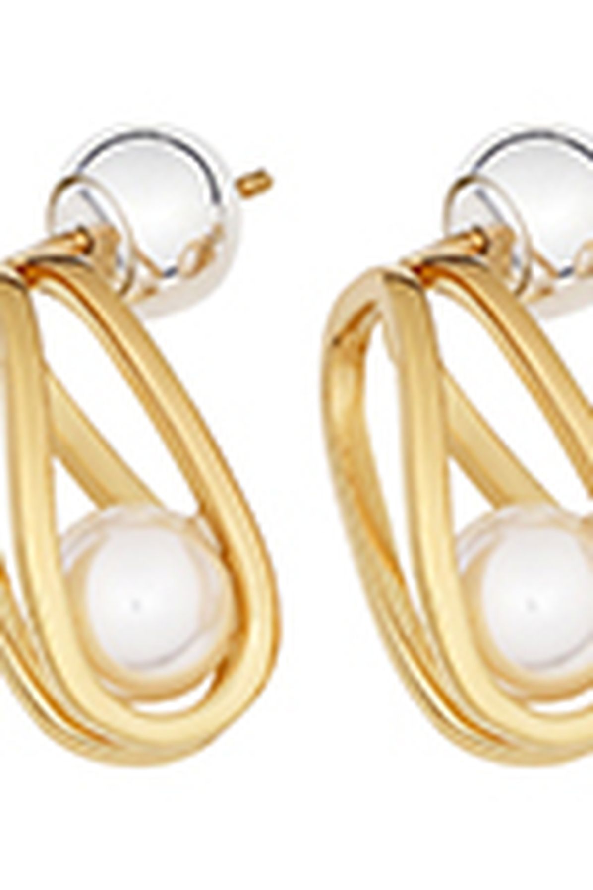 Dion Lee Medium cage pearl earring