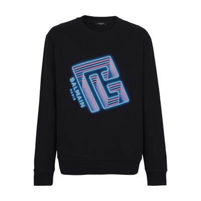 Balmain Neon Logo Sweatshirt