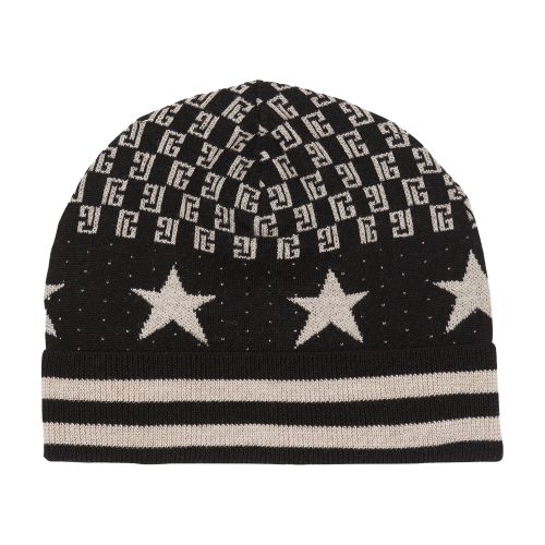 Balmain Mini Monogram Knit Beanie