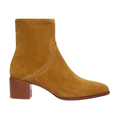  Suede leather ankle boots