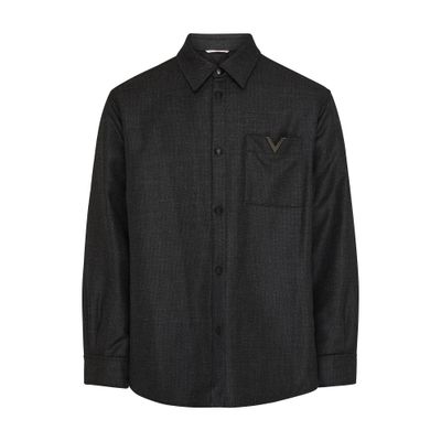 VALENTINO GARAVANI Tweed jacket with V detail