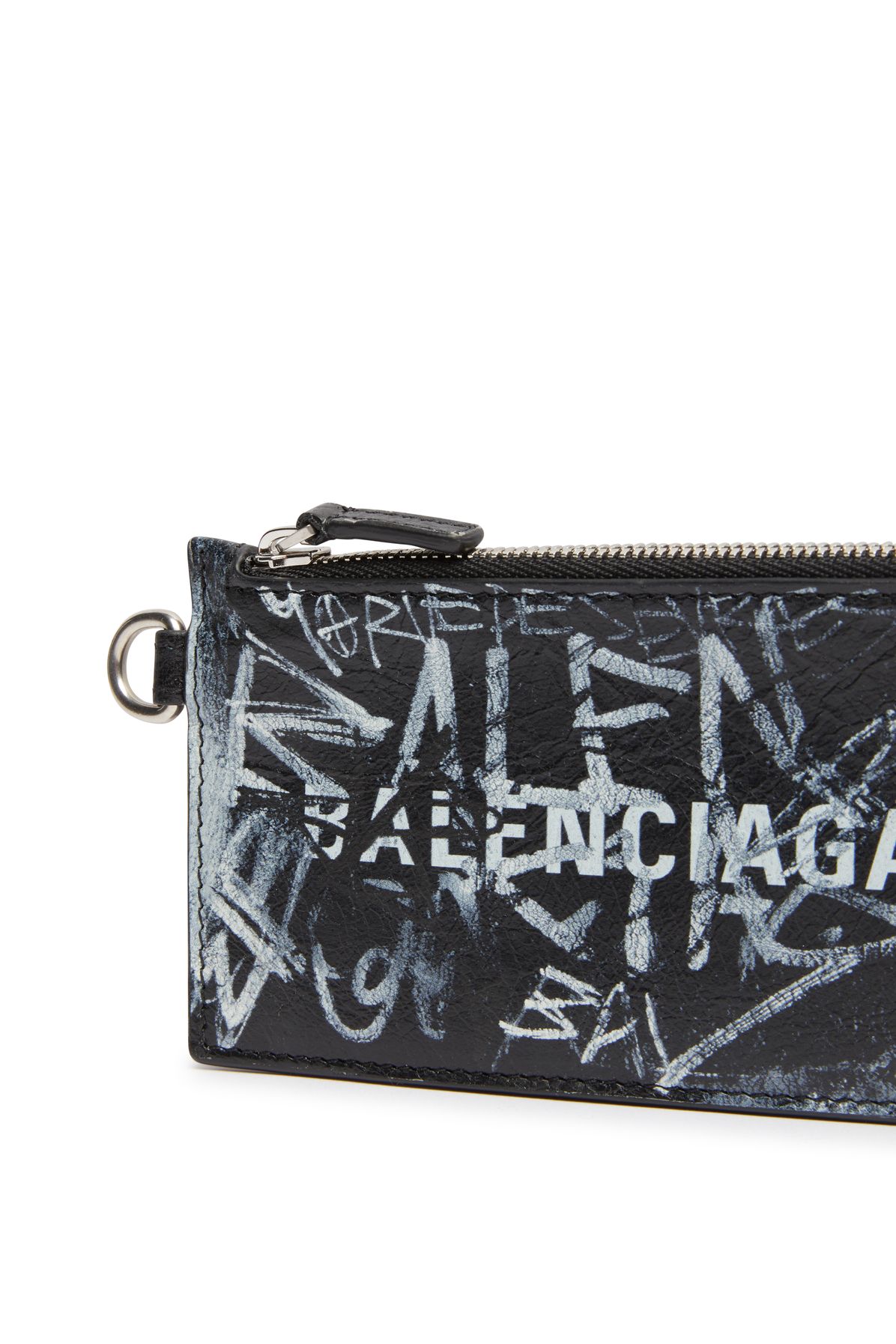 Balenciaga Cash Card Case On Keyring Graffiti