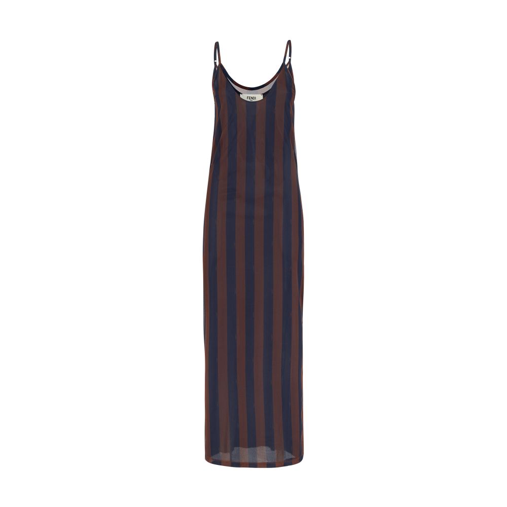 FENDI Long, flowing sleeveless dress