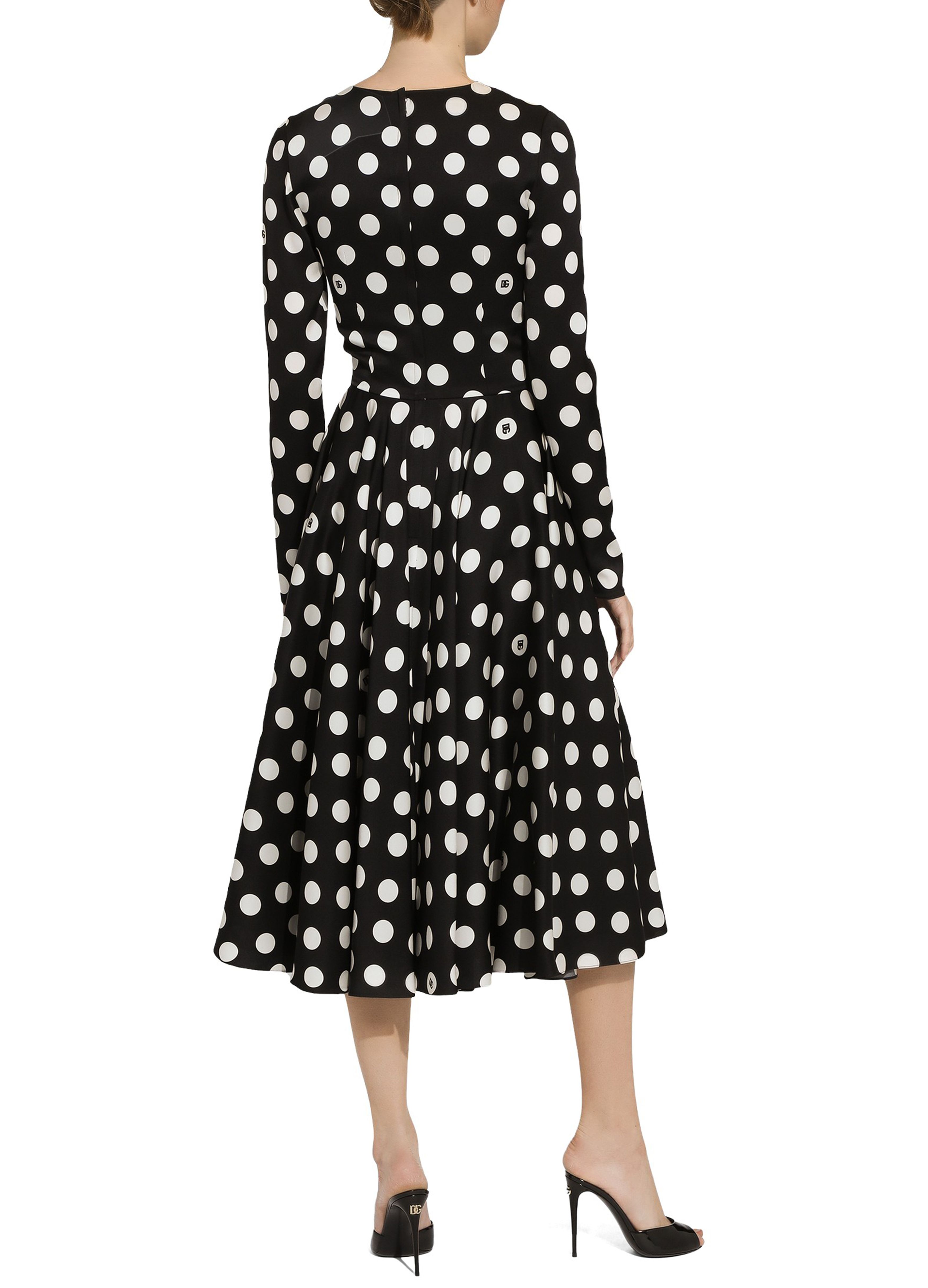 Dolce & Gabbana Polka-dot circle-skirt dress