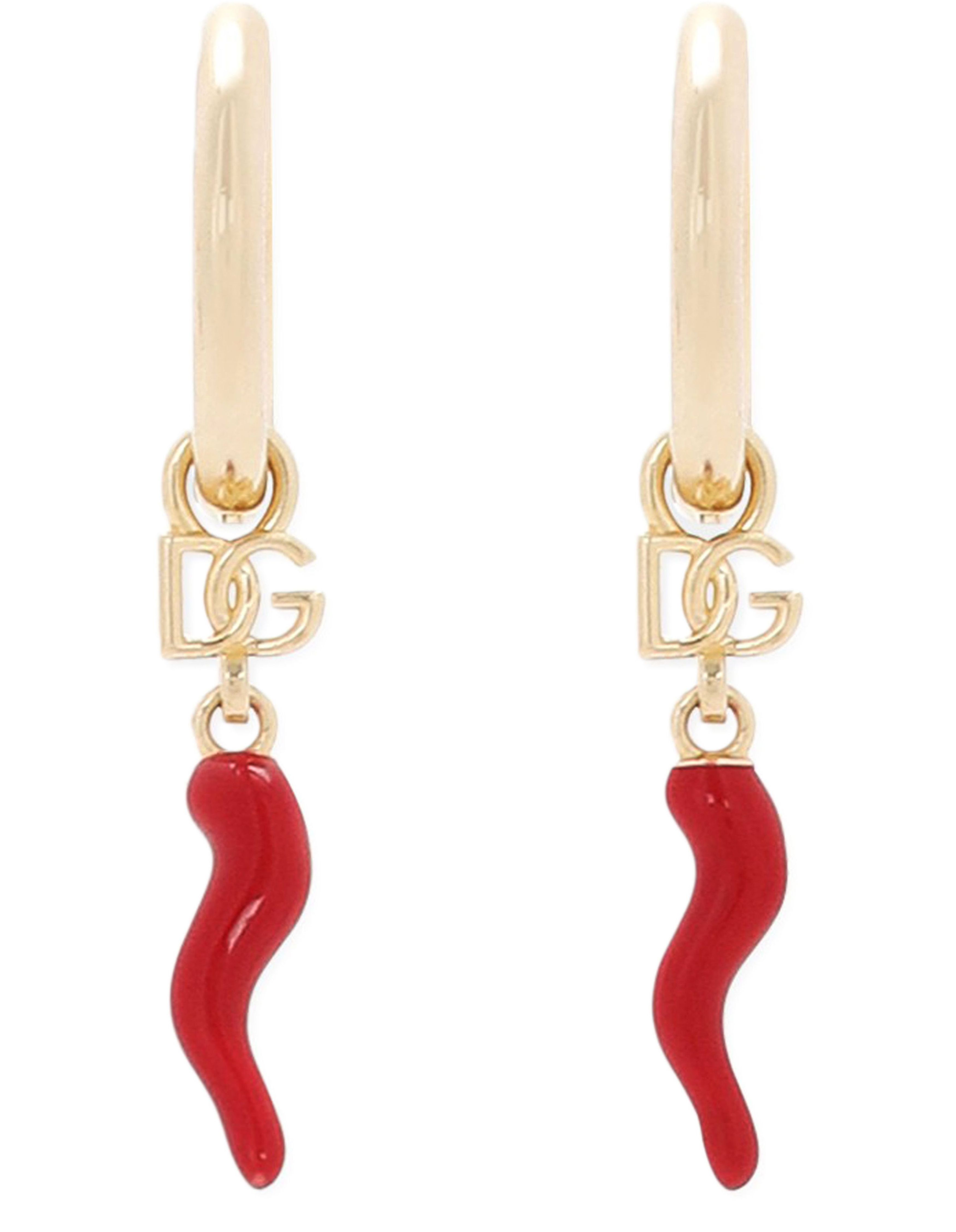 Dolce & Gabbana Creole earrings with horn