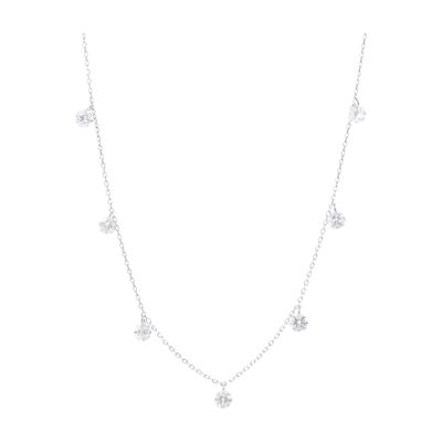 Persée Necklace Danaé 7 hanging diamonds