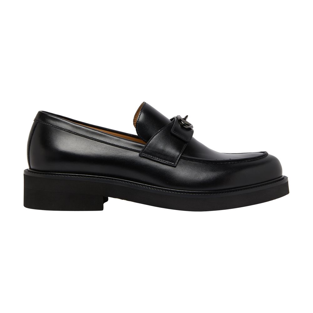 VALENTINO GARAVANI Leather loafers with logo