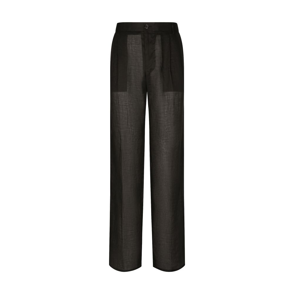 Dolce & Gabbana Tailored straight-leg linen pants