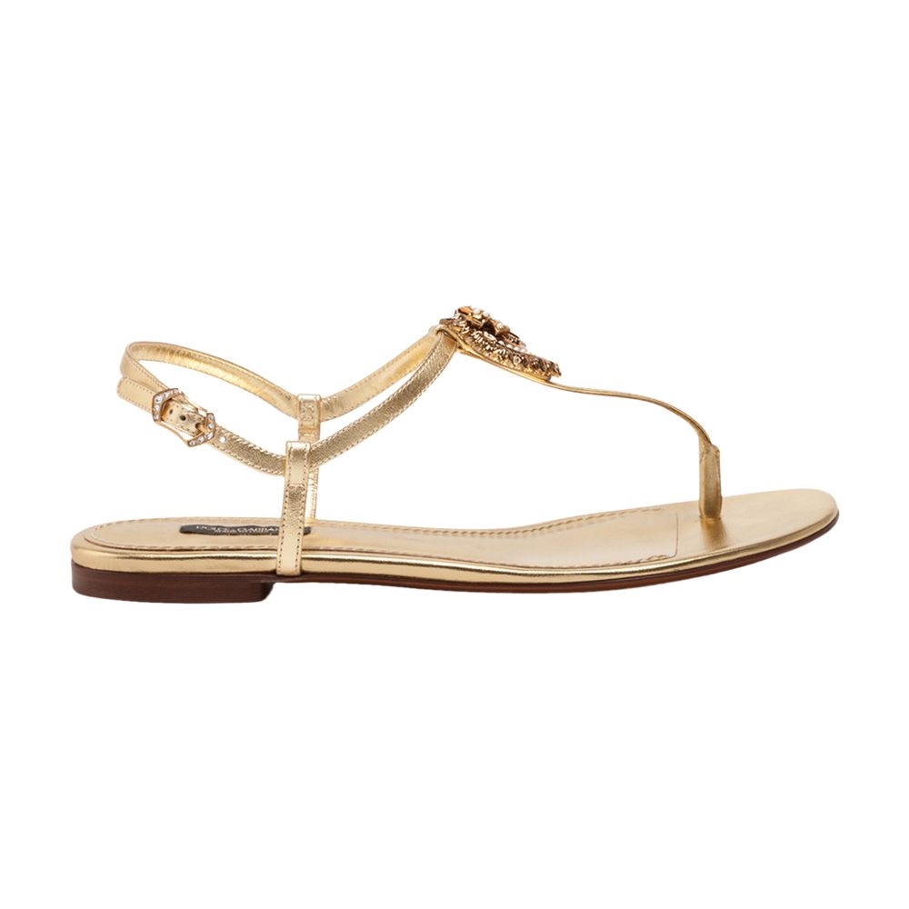 Dolce & Gabbana Nappa leather Devotion thong sandals