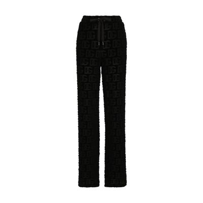 Dolce & Gabbana Flared jacquard pants with DG logo