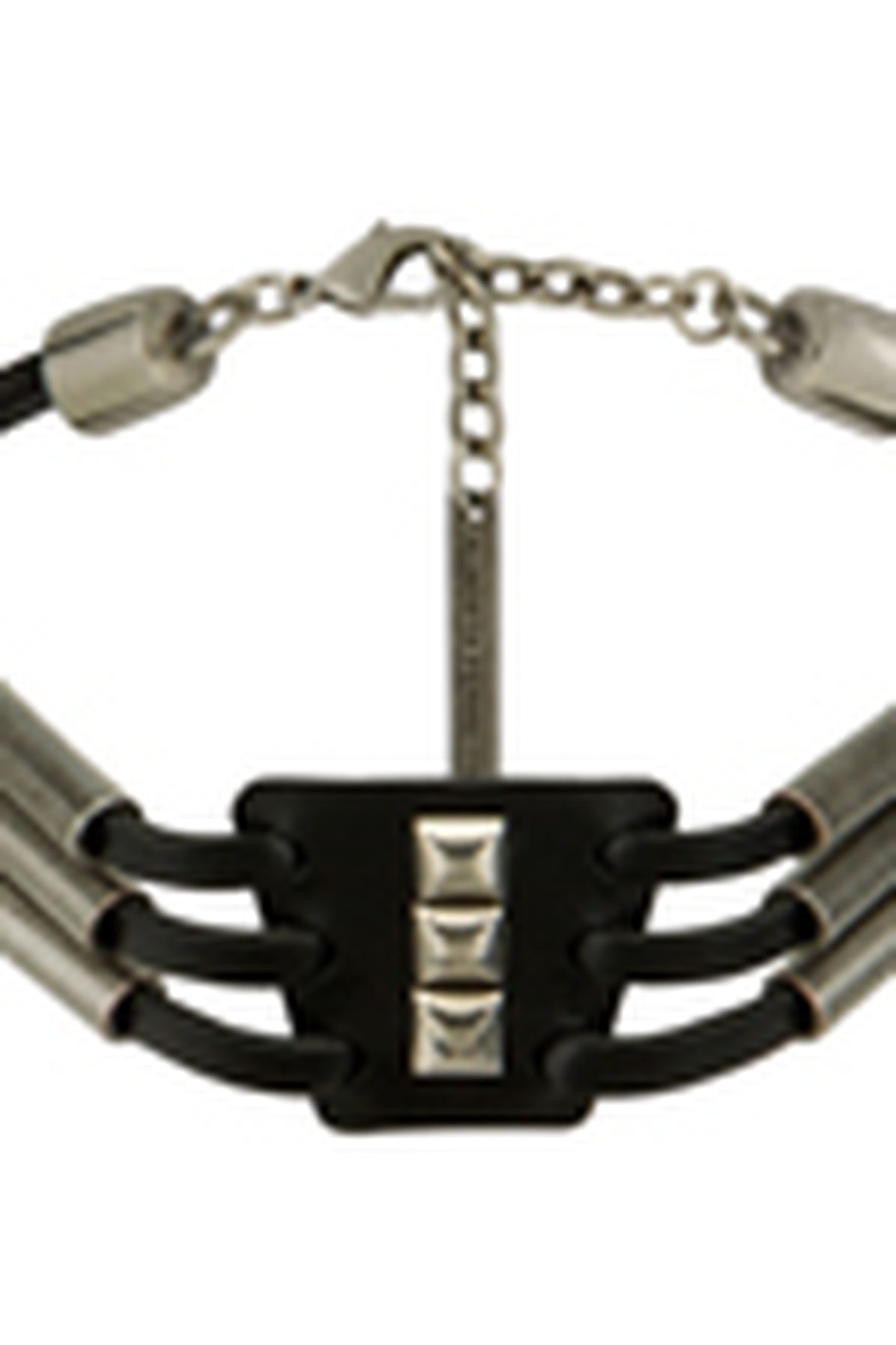 Alberta Ferretti Calfskin choker with studs