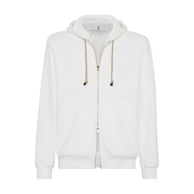 Brunello Cucinelli Hooded zip-up sweatshirt