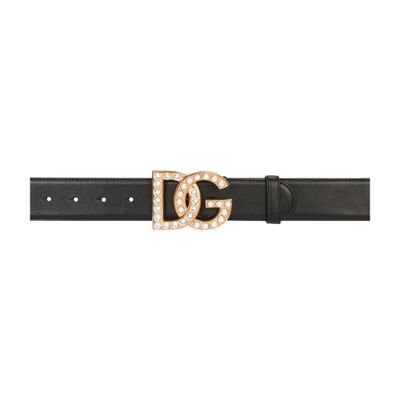 Dolce & Gabbana Calfskin belt with DG logo