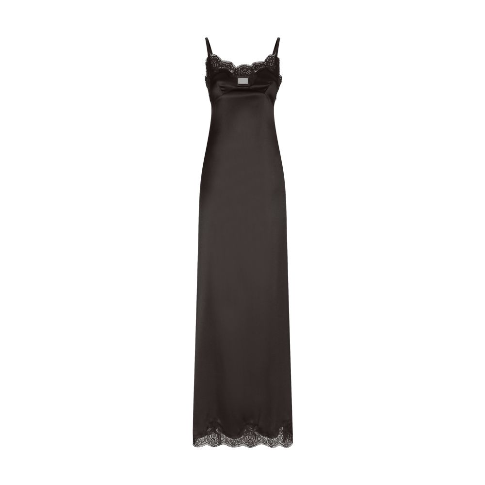 Dolce & Gabbana Long satin slip dress