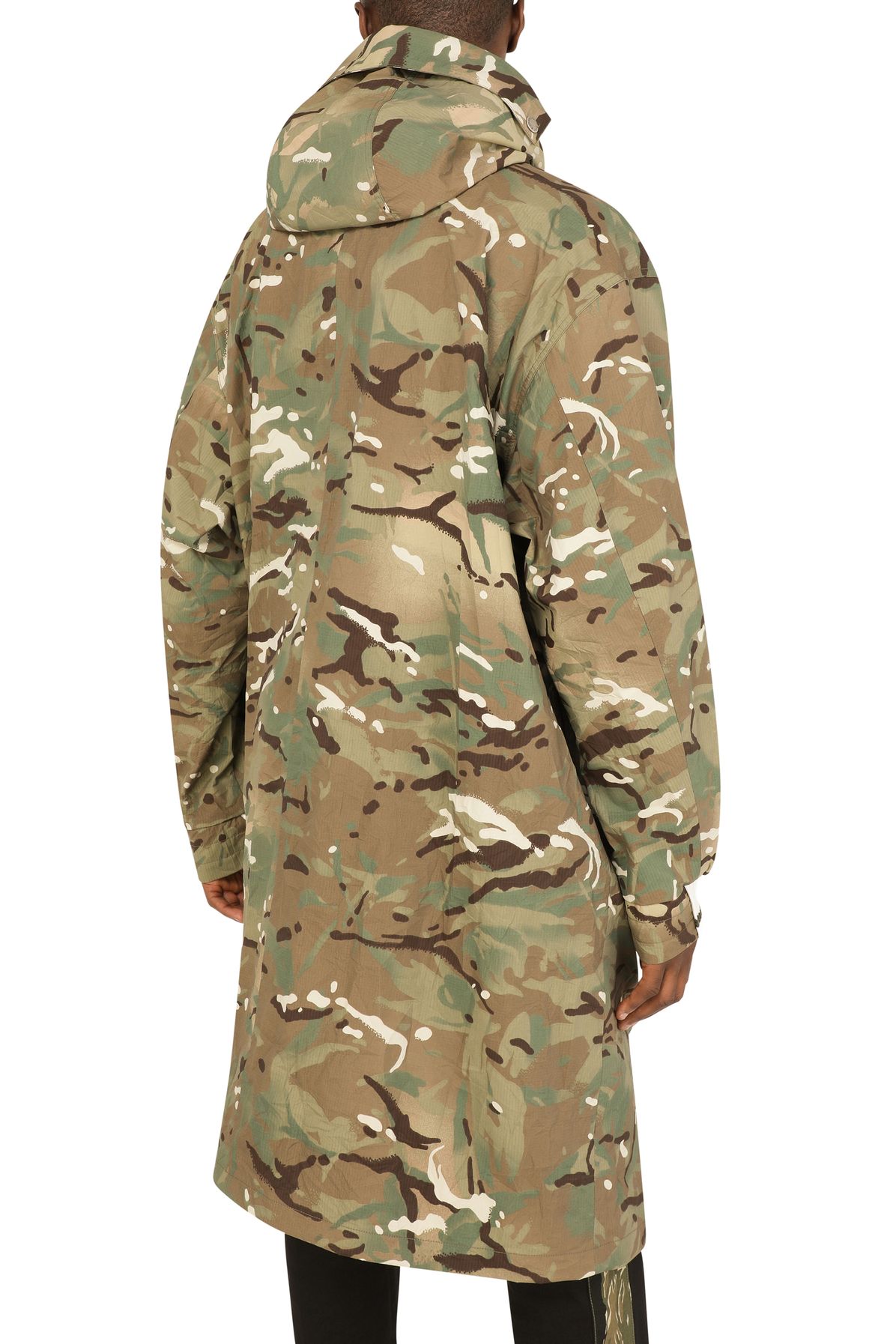 Dolce & Gabbana Camouflage-print nylon trench coat