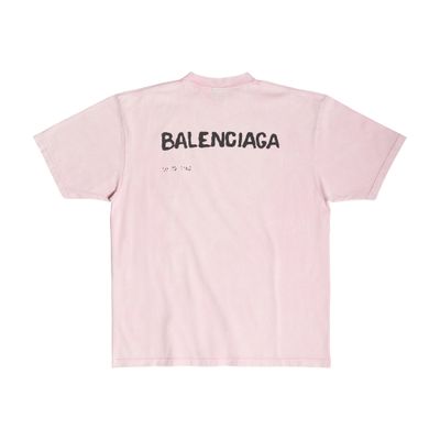 Balenciaga Hand Drawn Balenciaga T-Shirt Large Fit