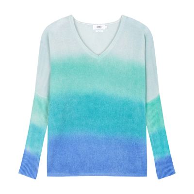  Patagonie gradient-effect v-neck cashmere poncho