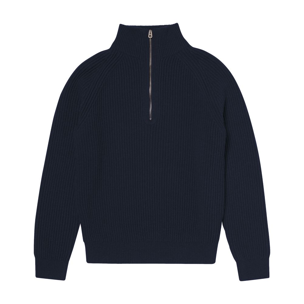  Wool ribbed rollneck sweater