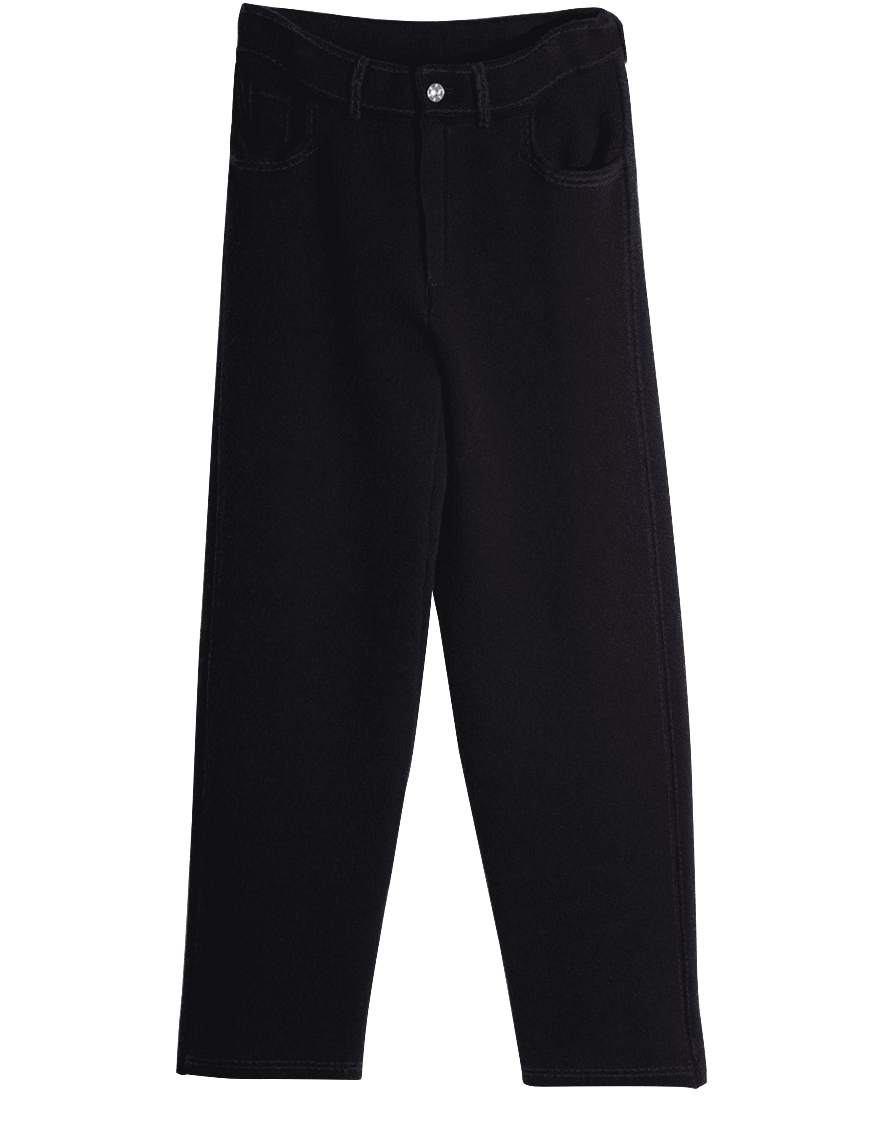 Barrie Denim cashmere and cotton trousers