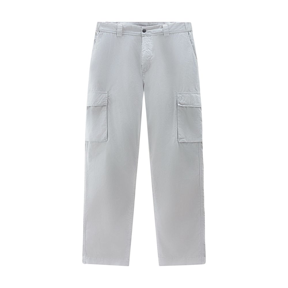 Woolrich Garment-dyed cargo pants in pure cotton gabardine