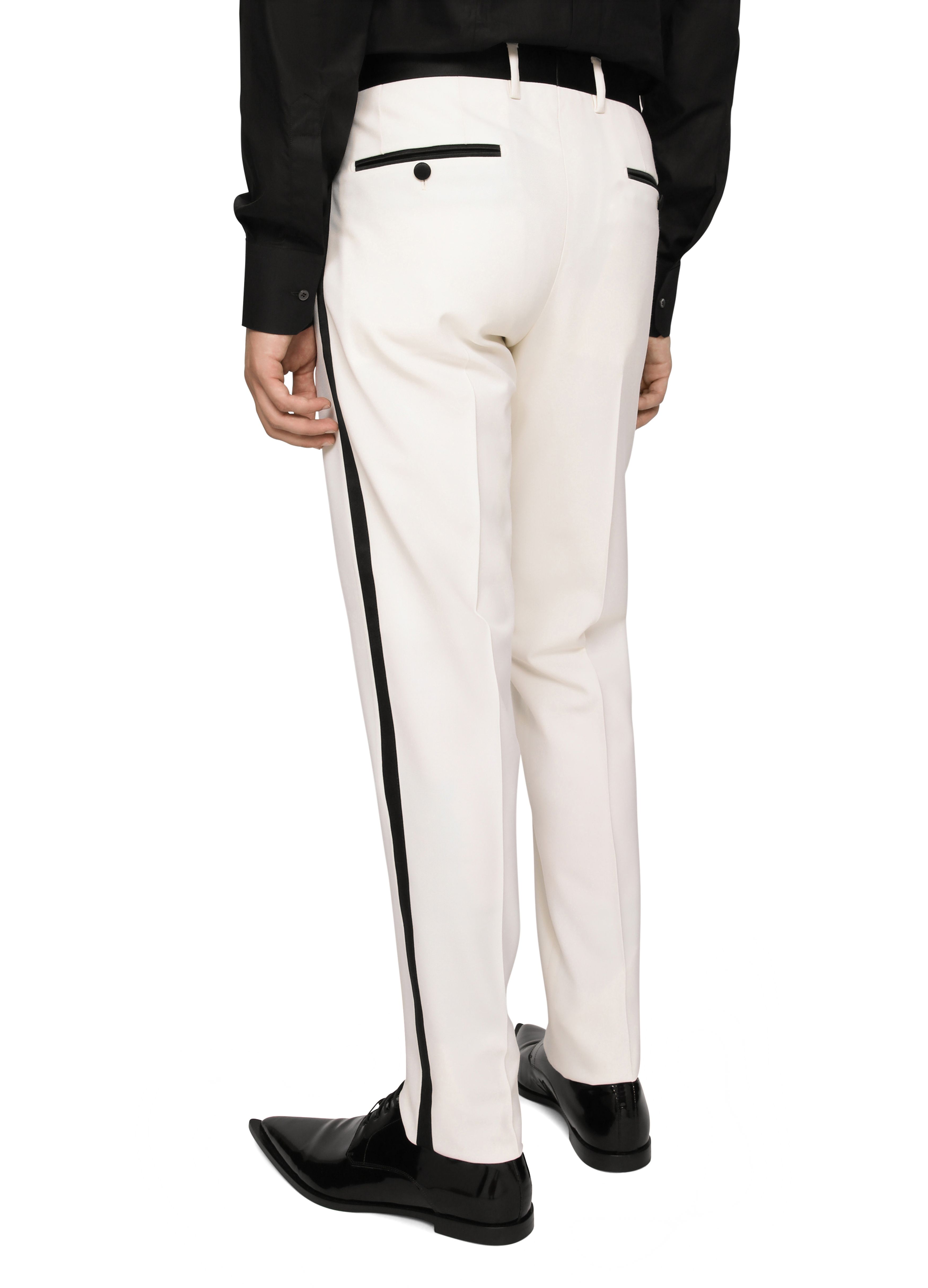 Dolce & Gabbana Stretch wool tuxedo pants