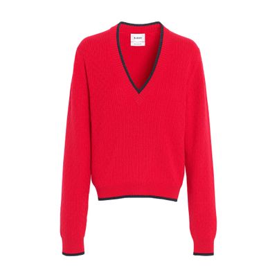 Barrie V-neck jumper in lightweight cashmere