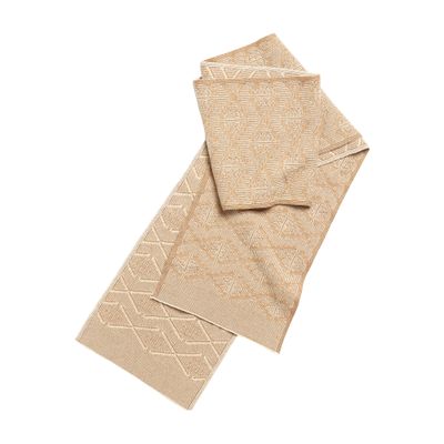 Barrie Scarf in cashmere with a monogram motif