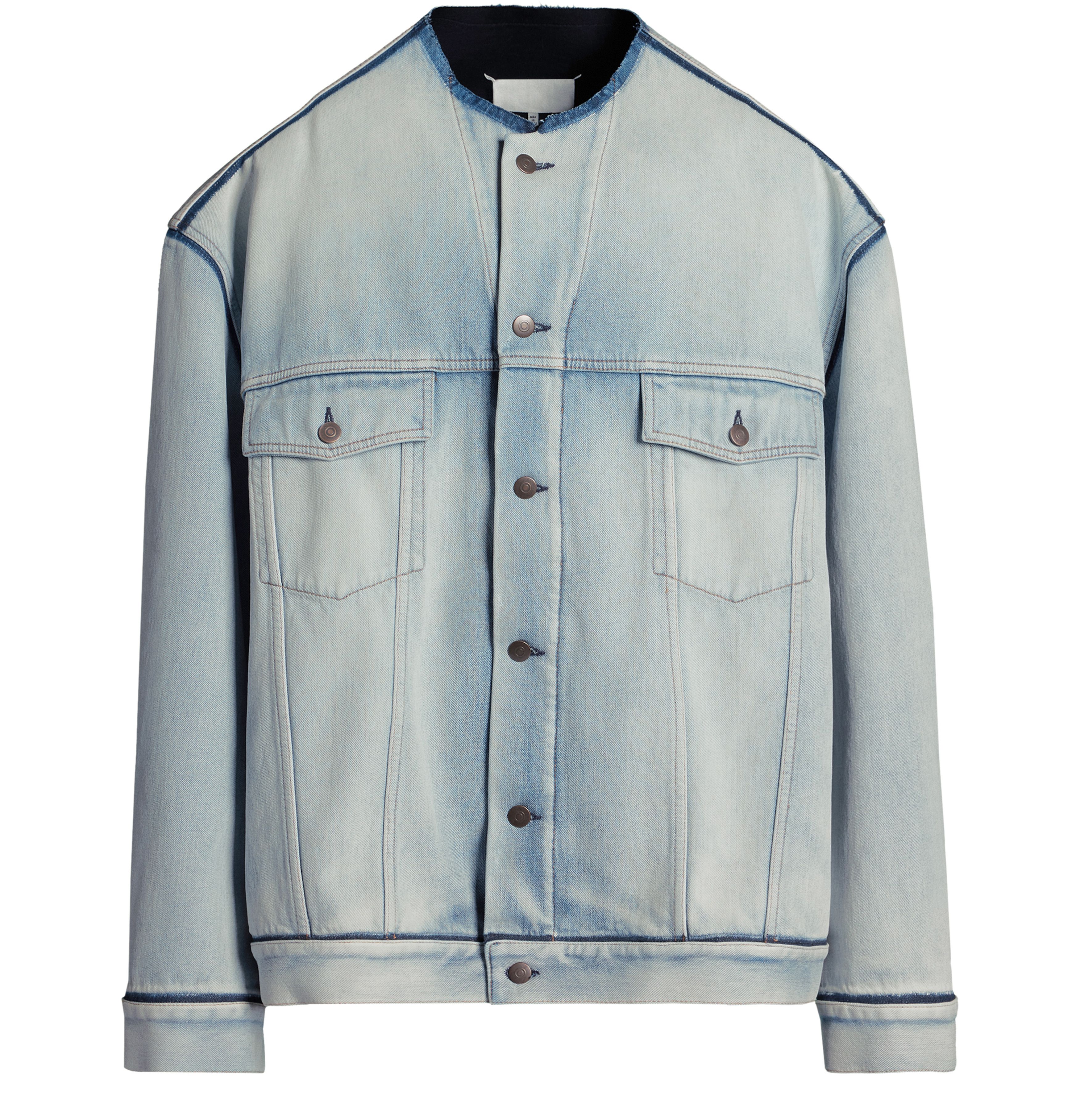 Maison Margiela Collarless denim jacket