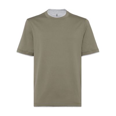 Brunello Cucinelli T-shirt with faux-layering