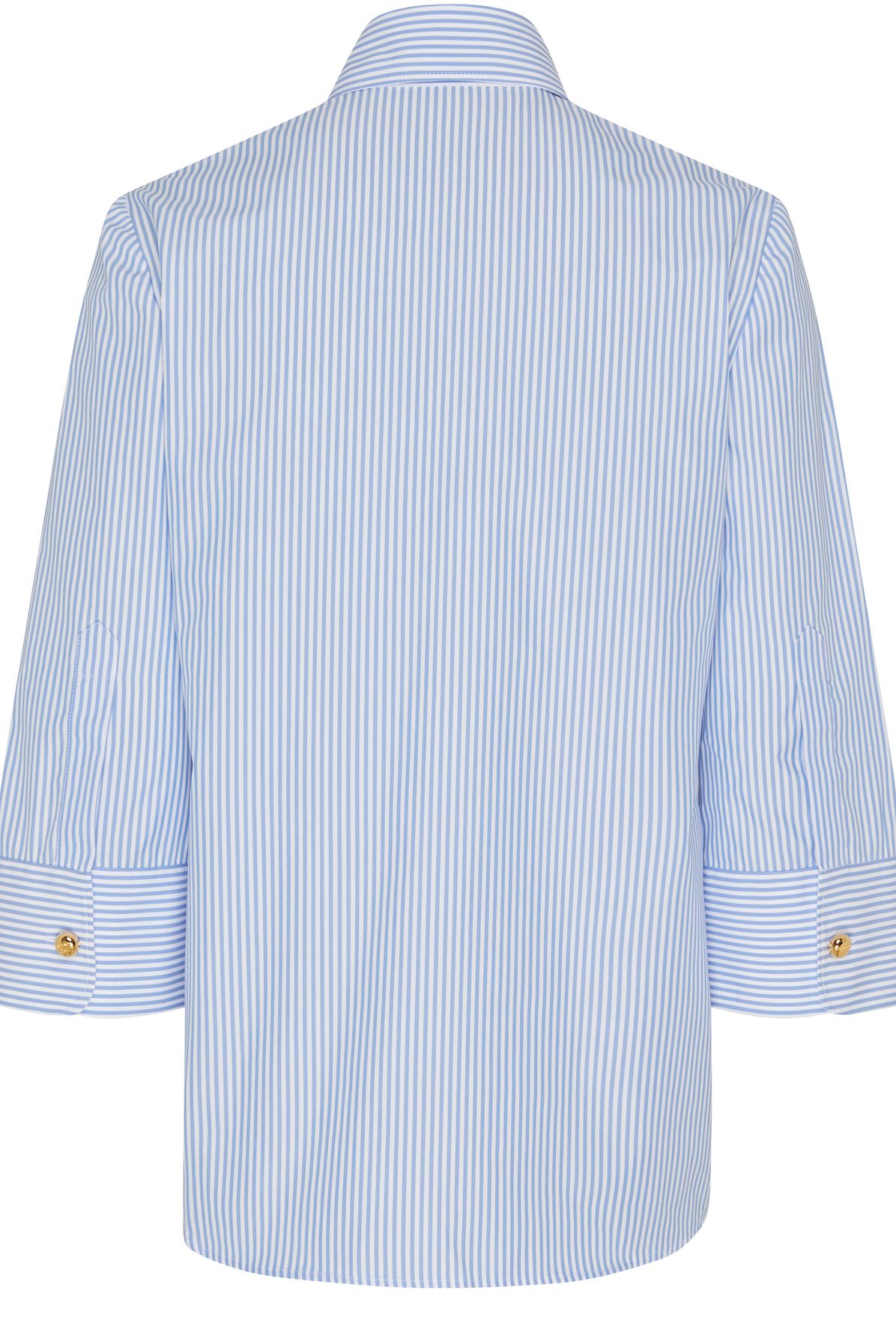 Prada Three-quarter-sleeve striped shirt