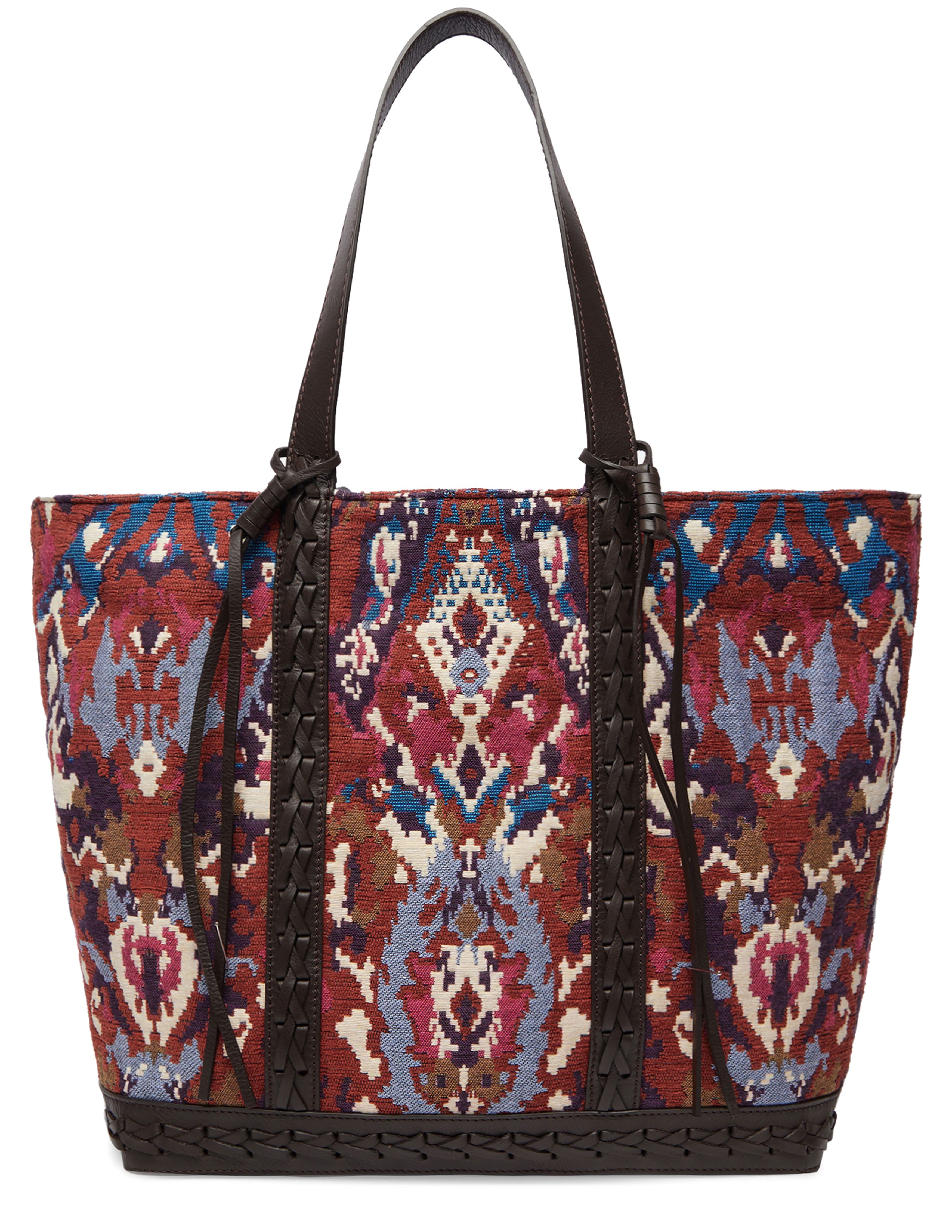  Canvas and leather L cabas tote bag