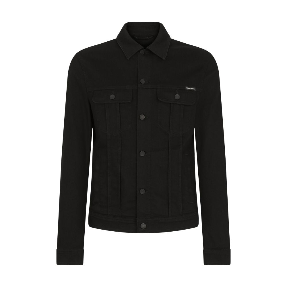 Dolce & Gabbana Black stretch denim jacket