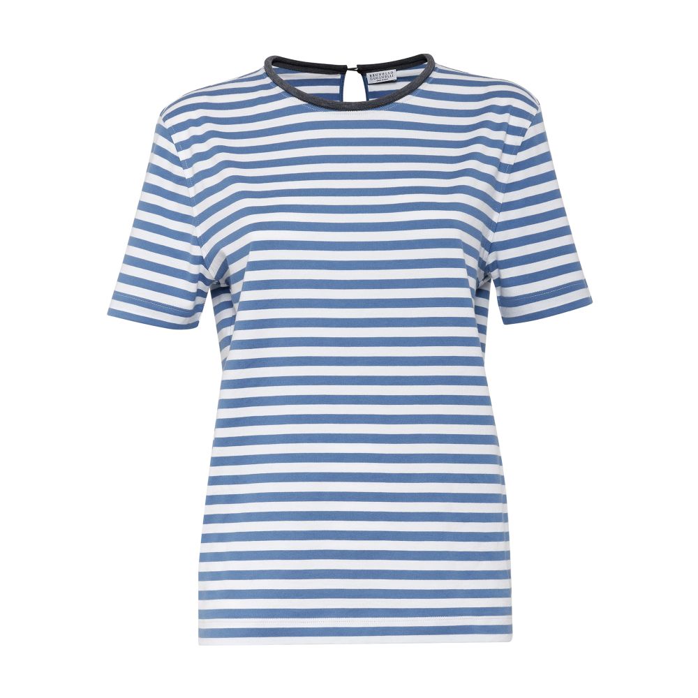 Brunello Cucinelli Striped jersey T-shirt
