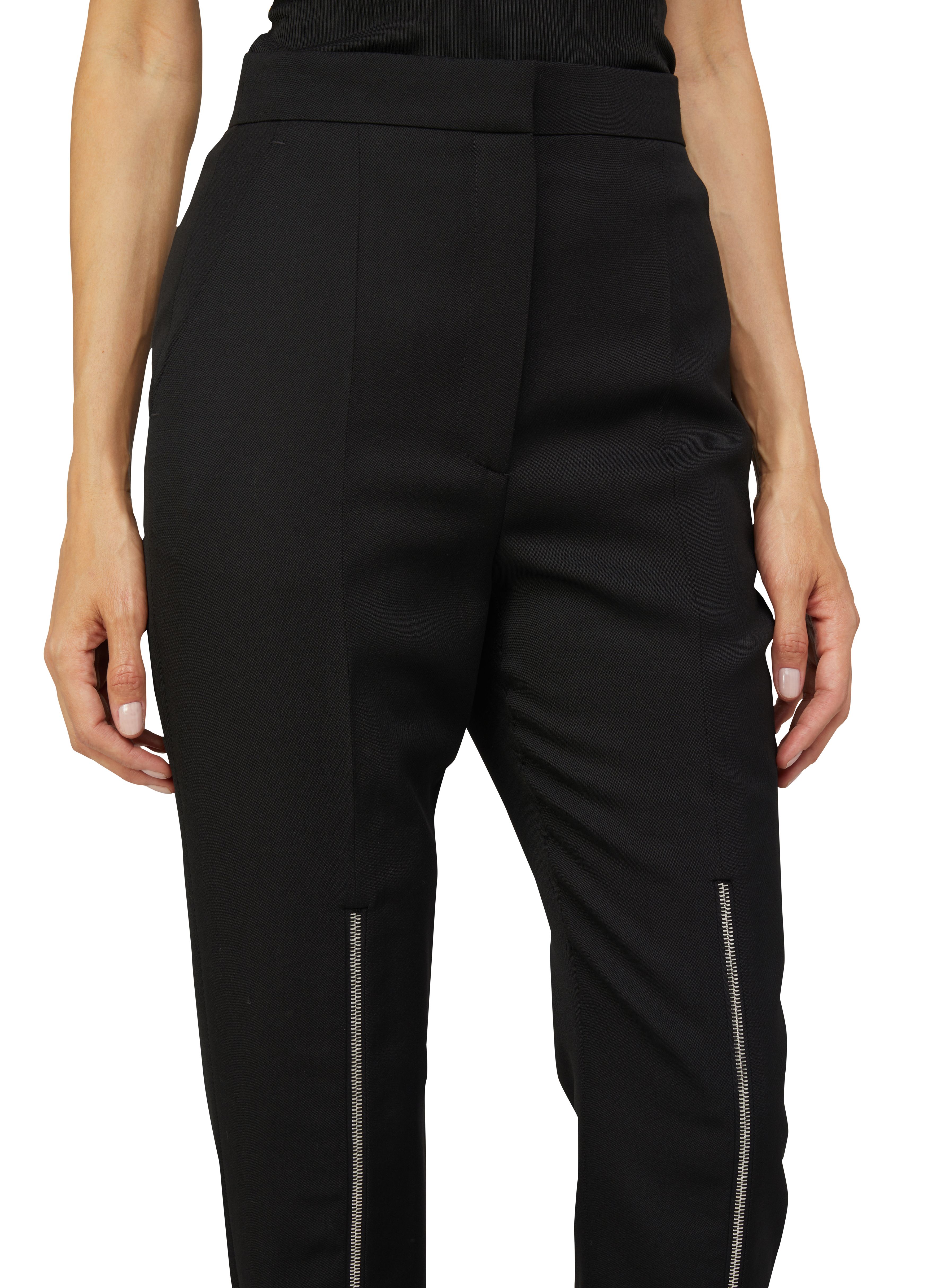 Alexander McQueen Wool trousers high-waisted fit