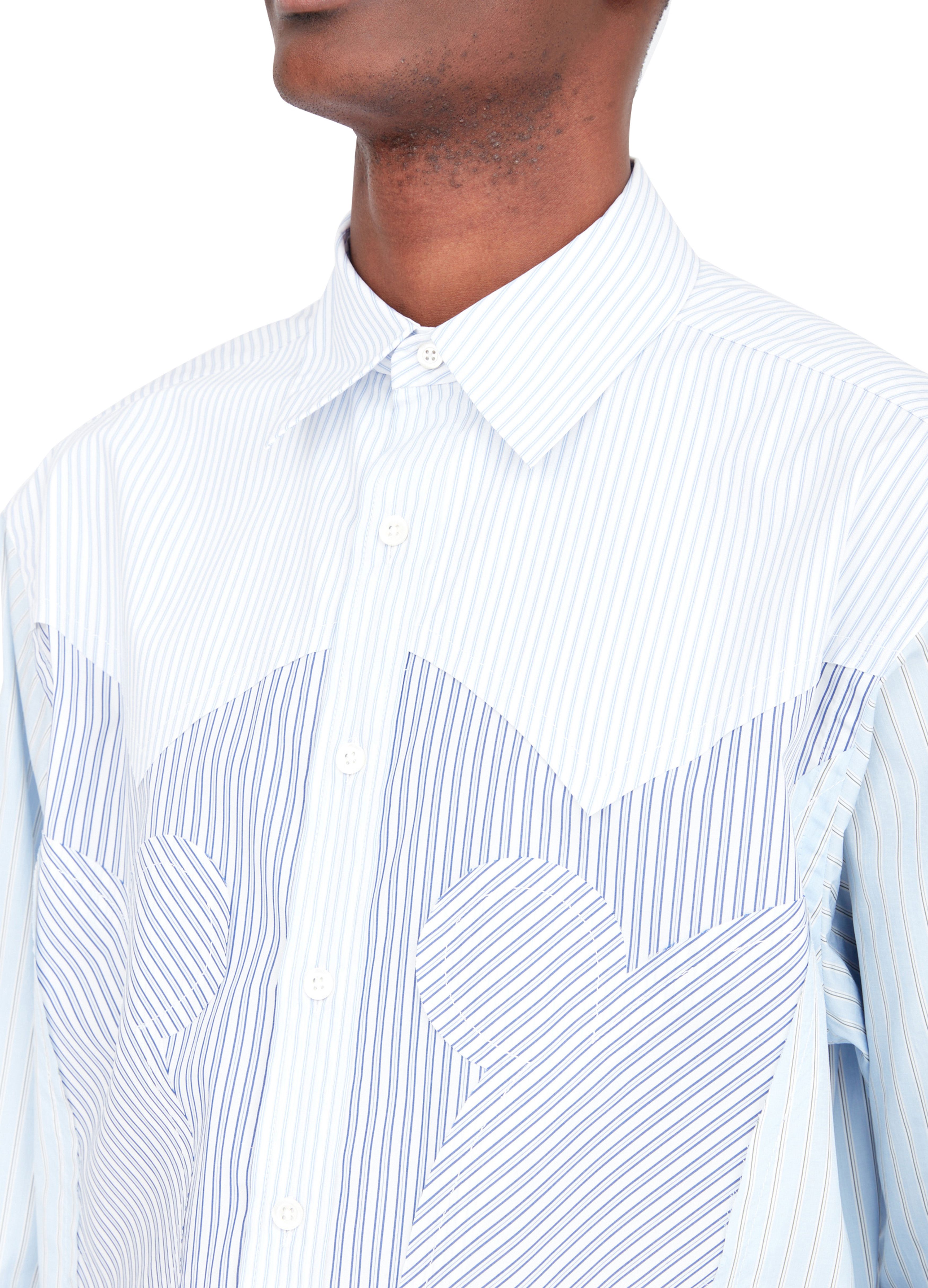 Maison Margiela Yoke stripe cotton shirt