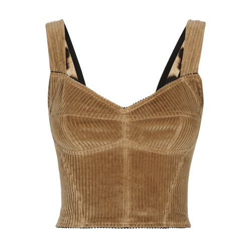 Dolce & Gabbana Corduroy corset top