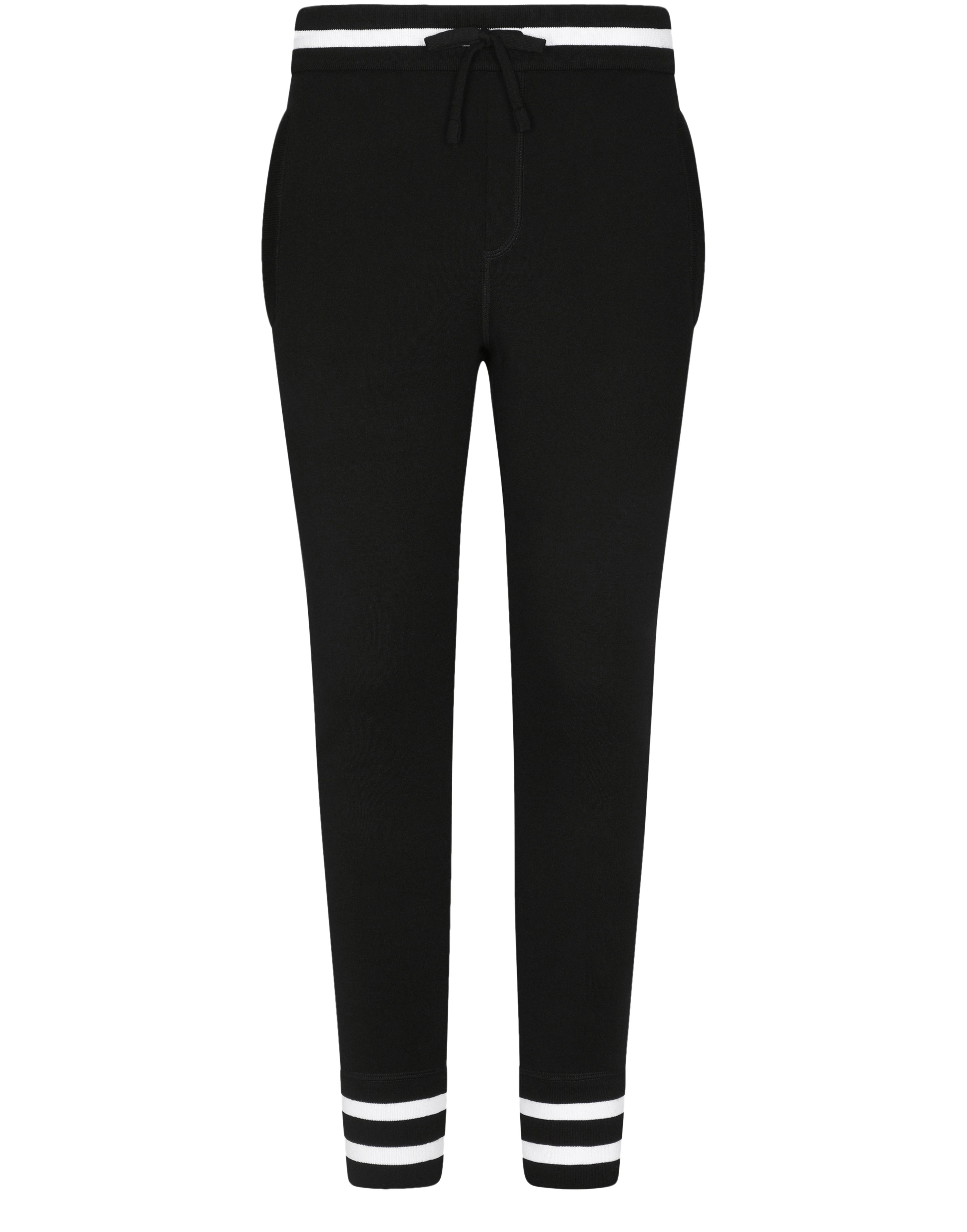 Dolce & Gabbana Wool jogging pants with embroidery