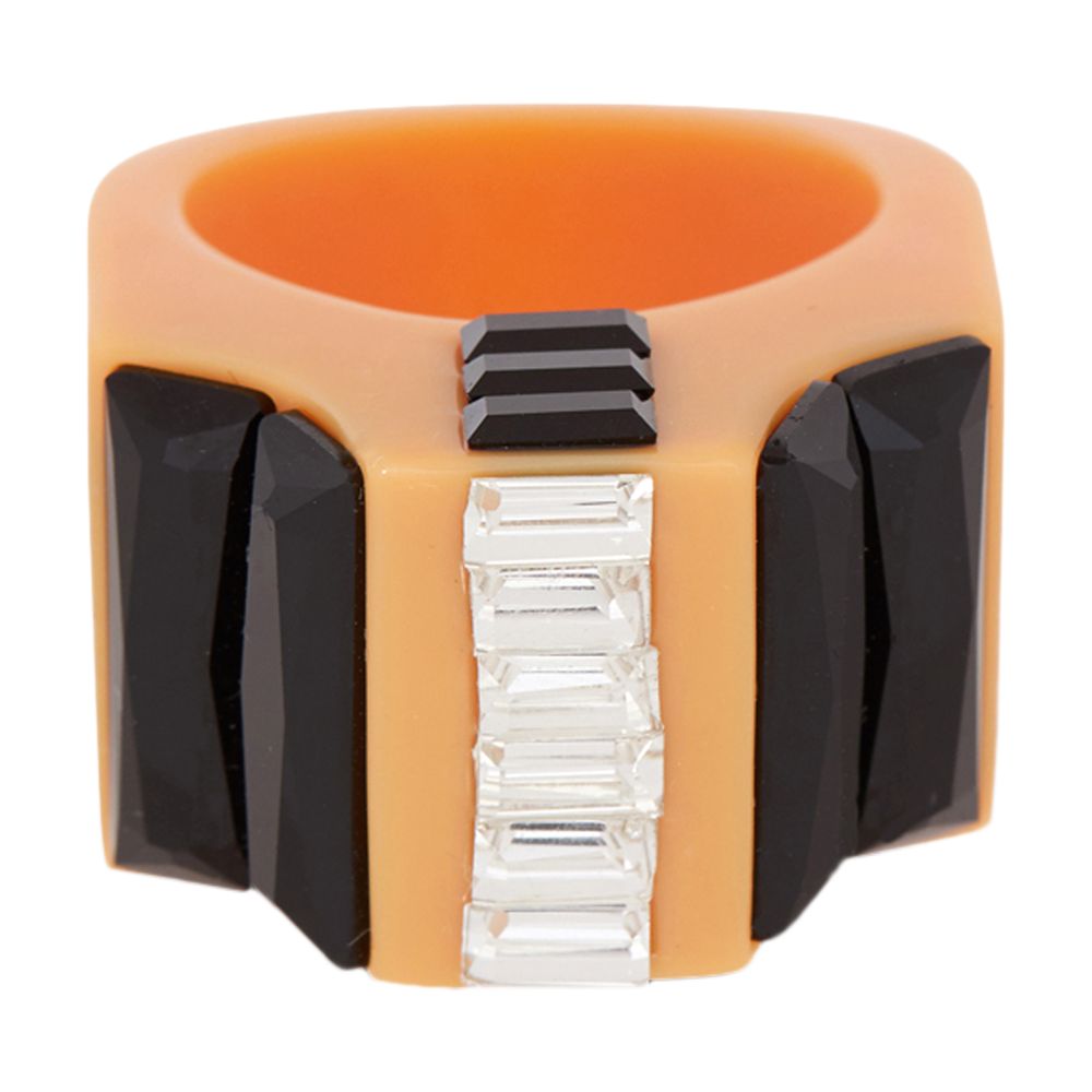 Balmain Resin and diamanté ring