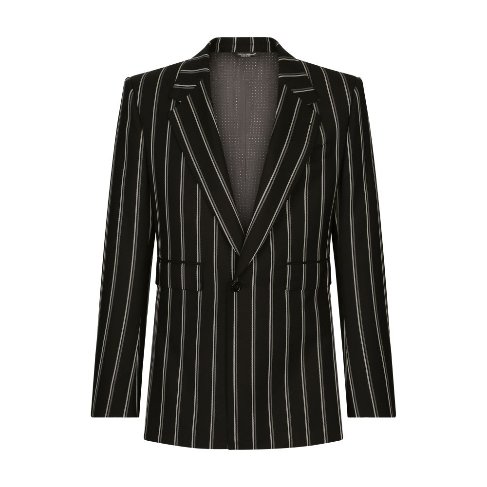 Dolce & Gabbana Sicilia pinstripe wool fit suit