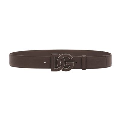 Dolce & Gabbana Calfskin belt with logo