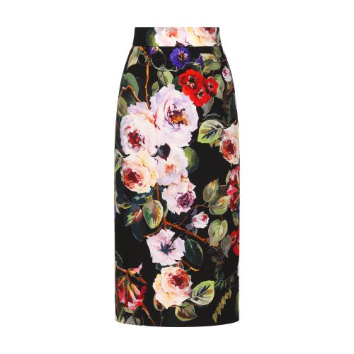 Dolce & Gabbana Charmeuse calf-length skirt